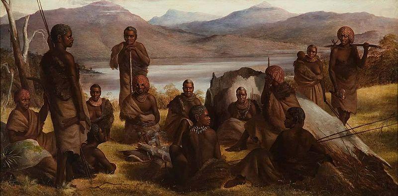 Robert Dowling Group of Natives of Tasmania china oil painting image